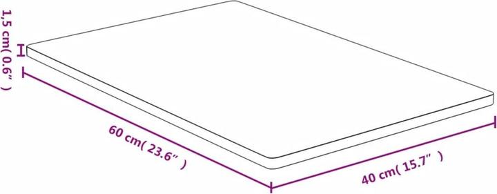 Produktbild VidaXL Douglas (40 x 60 x 1,5 cm)