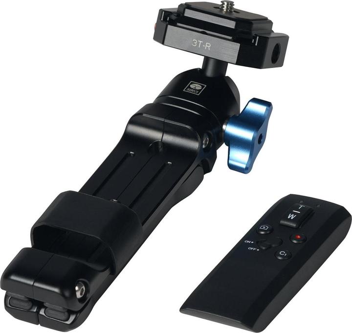 Immagine prodotto Sirui 3T-R Mini/treppiede da tavolo con telecomando Bloothooth Alu nero (Metallo)