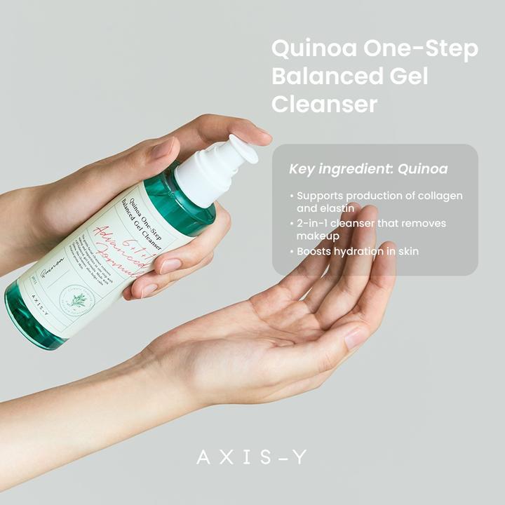 Actual product image Axis-Y Quinoa One Step Balanced Gel Cleanser Balancing Face Wash 180Ml (Gel, 180 ml)