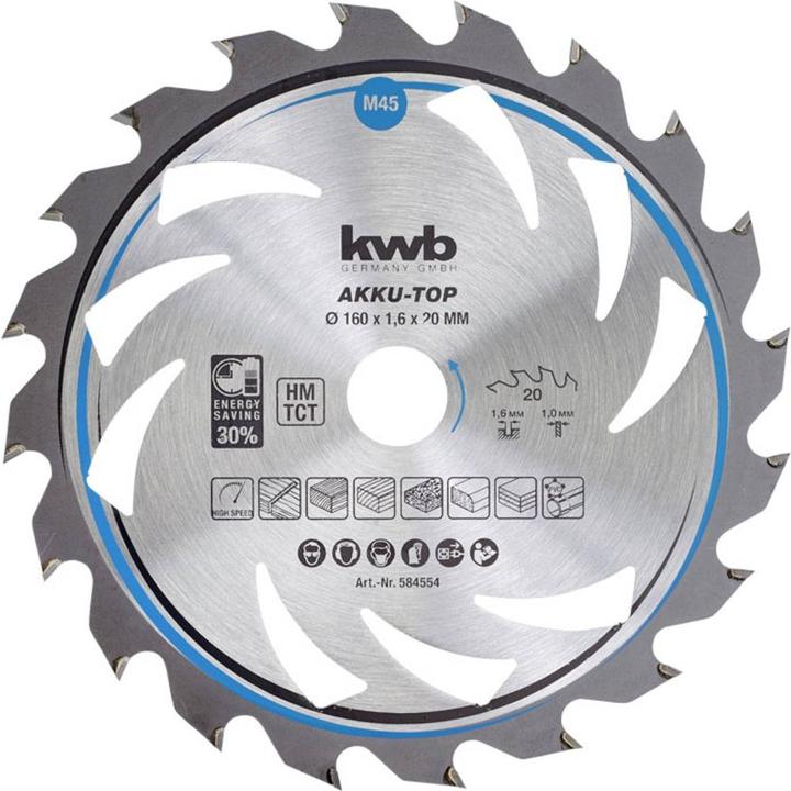 Immagine prodotto kwb Lama per sega circolare in metallo duro THIN CUT CIRCULAR SAW BLADE, HARDLOCKED