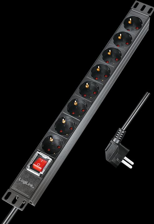 Productafbeelding LogiLink Stopcontact (8 x, CEE 7/7, 2 m)