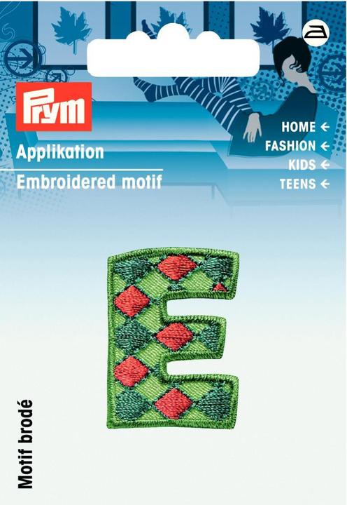 Image du produit Prym Application lettre E, vert/rouge