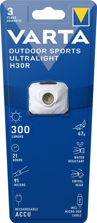 Immagine prodotto Varta Ultraleggero H30R (300 lm)