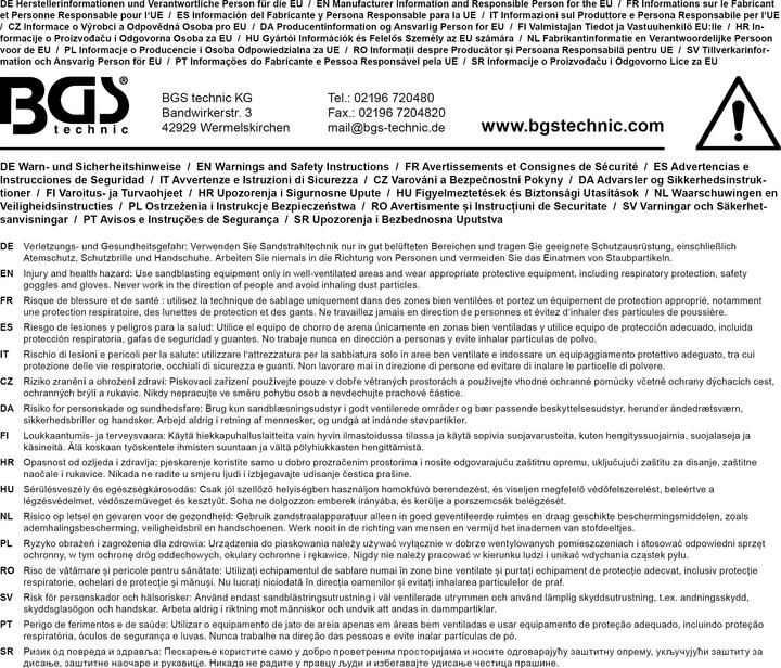 Image du produit BGS Gants de rechange pour cabine de sablage à air comprimé pour art. 8717
