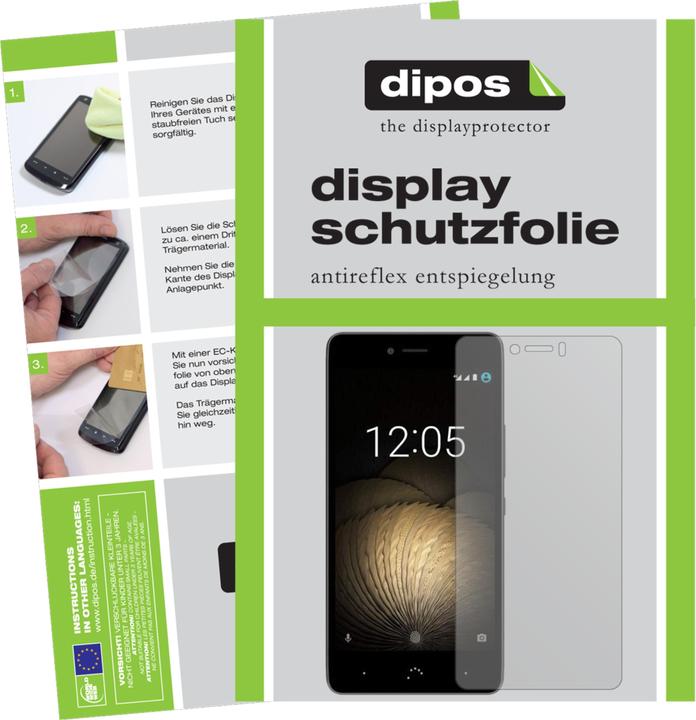 Produktbild Dipos Displayschutzfolie Antireflex (6 Stück, BQ Aquaris U Lite)