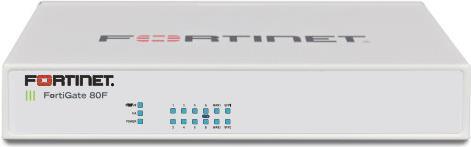 Image du produit Fortinet Fortigate 80F - 10000 Mbit/s - 6500 Gbit/s - 1400 Mbit/s - 3,23 µs - 256-bit AES