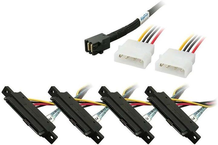 Immagine prodotto HighPoint Cavo HighP mSAS 1xSFF8643->4xSFF-8482 8643-4SAS-1M