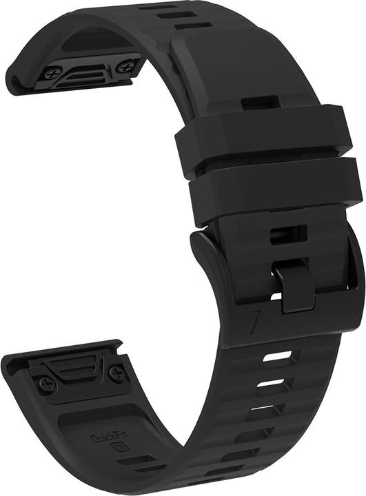 Produktbild Marka Niezdefiniowana Silikonarmband für Garmin Fenix ​​​​3/5X/6X/7X Pro – schwarz (Silikon)