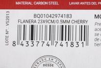 Nutritional values and ingredients Quttin flanera 23x9cm /0.5mm cherry
