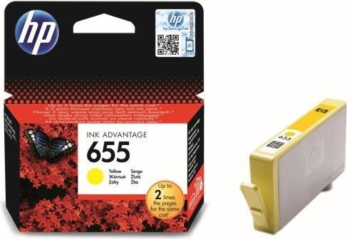 Produktbild HP 655 - Gelb - Original - Tintenpatrone - für Deskjet Ink Advantage 4615 (Y)