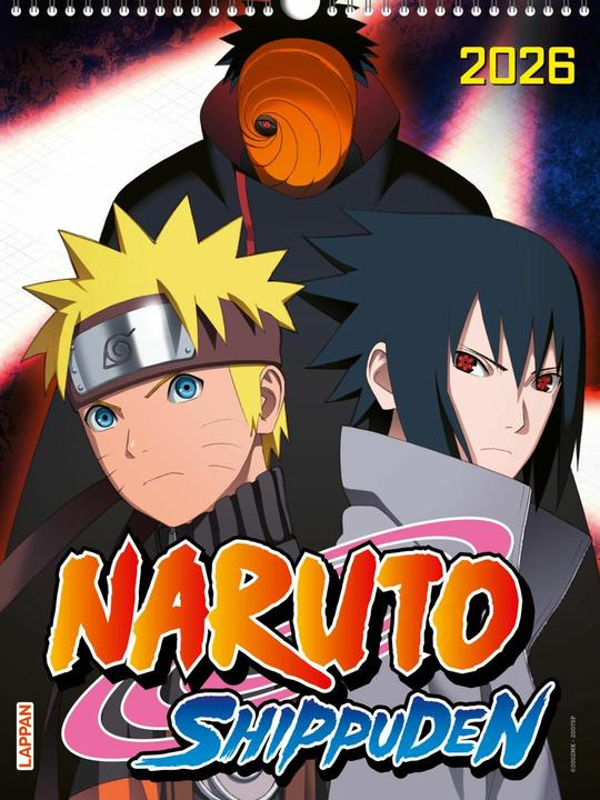 Produktbild Naruto Shippuden Posterkalender 2026 (30 x 40 cm, Harter Einband, Deutsch)
