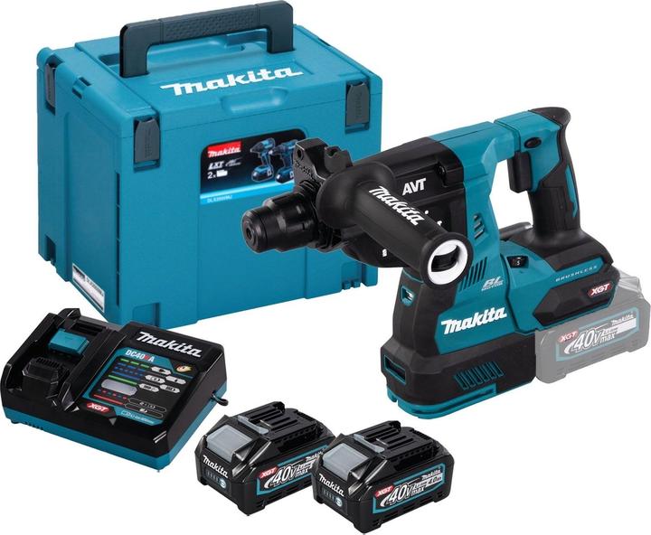 Actual product image Makita 40V Battery combi hammer SDS+ HR003GM201 (Rechargeable battery operated)