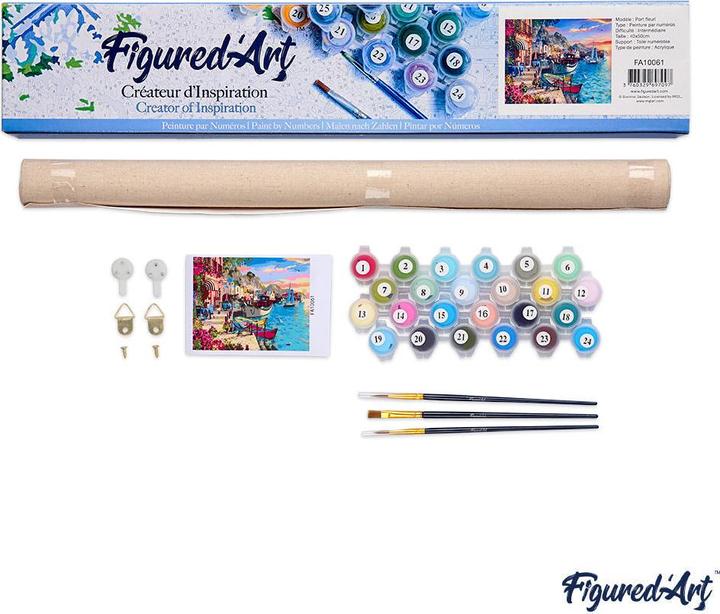 Produktbild Figured'Art Malen nach Zahlen Chalet am See ohne Keilrahmen