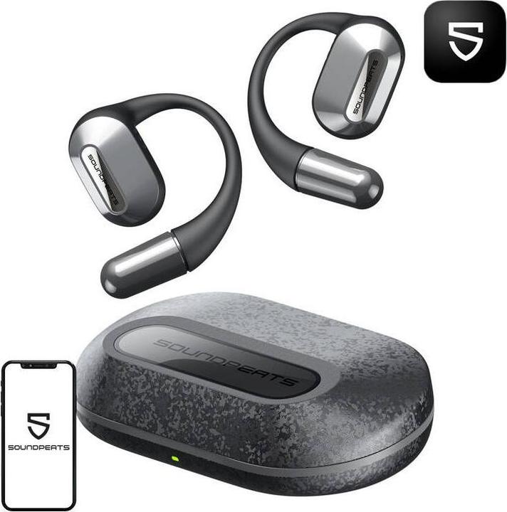 Actual product image Soundpeats HearFit wireless headphones (black) (22 h, Wireless)