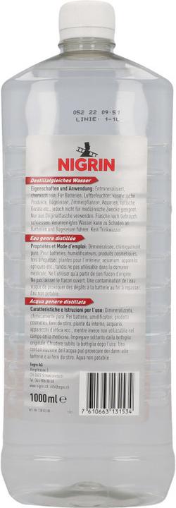 Produktbild Nigrin Destillatgleiches Wasser (1 l)