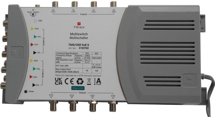 Produktbild Triax TMS/CKR 9x8S DiSEqC-Multischalter 9/8 (Multischalter)