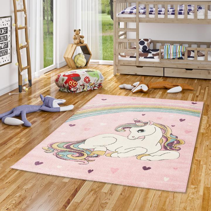 Produktbild Pergamon Kinder Teppich Maui Kids Einhorn Pastell (140 x 200 cm)
