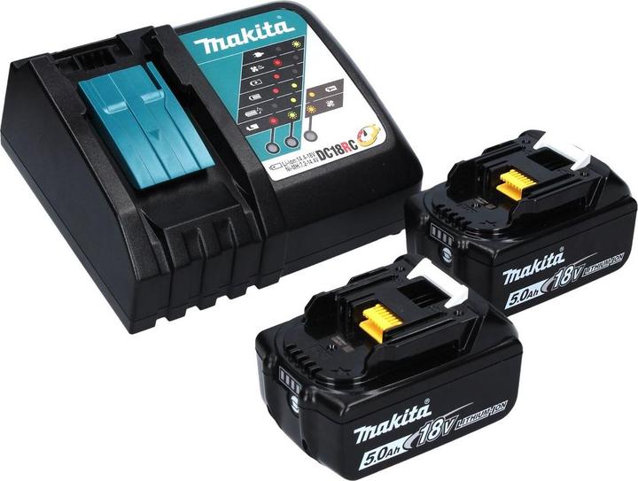 Produktbild Makita DUM 604 RTXJ Akku Grasschere 18 V mit Gras- und Strauchscherblatt + 2x Akku 5,0 Ah + (Akkubetrieb)
