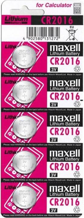Produktbild Maxell Knopfzelle CR2016 (5 Stk., CR2016, 90 mAh)