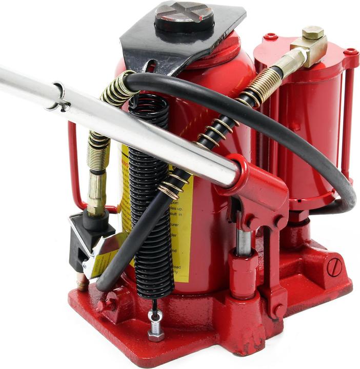 Produktbild Wiltec Hydraulischer Stempelwagenheber 20T pneumatisch Flaschenwagenheber