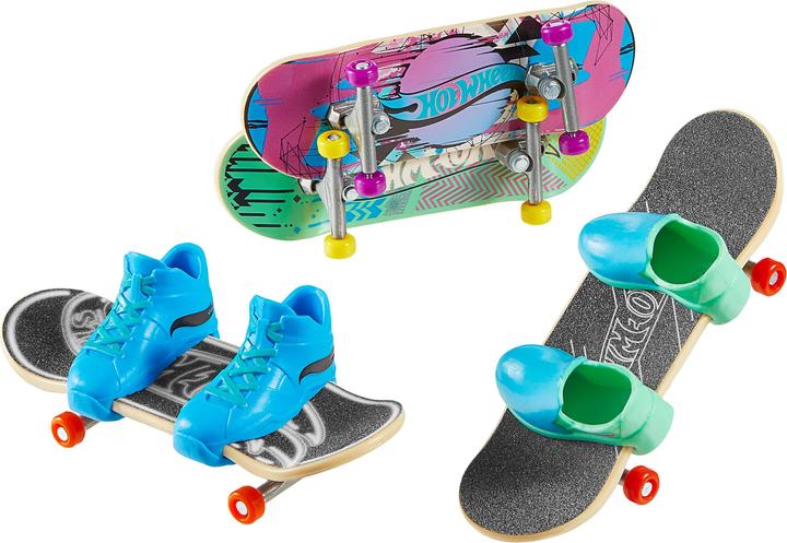 Image du produit Hot Wheels Skateboard + Schuhe 4er-Pack