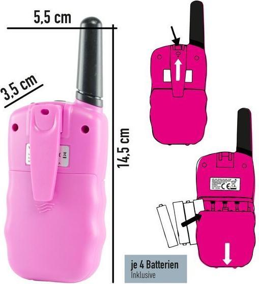 Produktbild X4 TECH Walkie Talkie 2er Set pink (3 km)