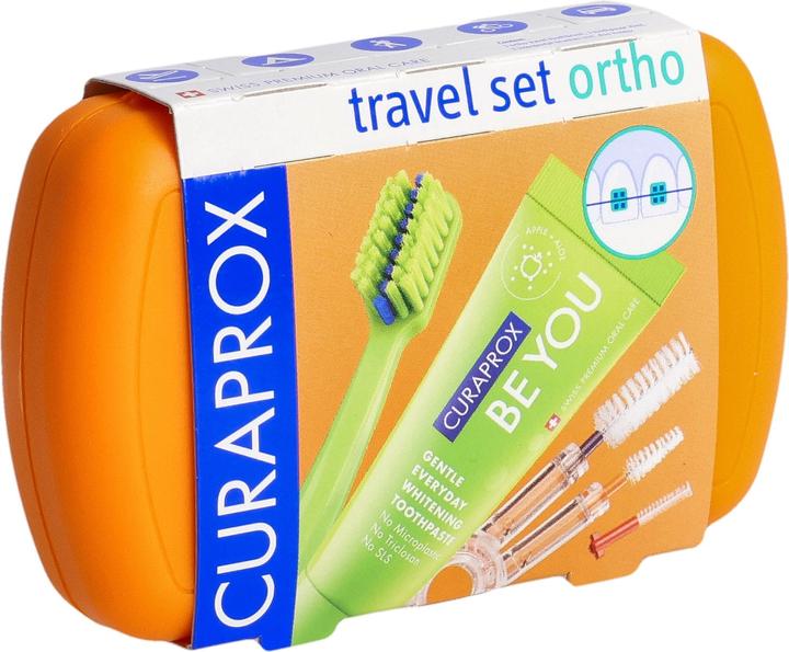 Actual product image Curaprox Travel Set Ortho orange (Soft, 1 x)
