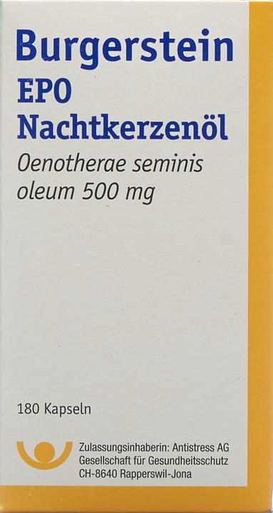 Actual product image Burgerstein Epo evening primrose oil (180 Piece, Oil, 176 g)