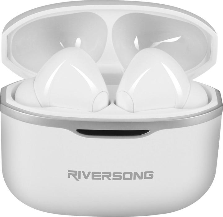 Actual product image Riversong Bluetooth earphones AirFly L6 TWS white EA221 (ANC, 30 h, Wireless)
