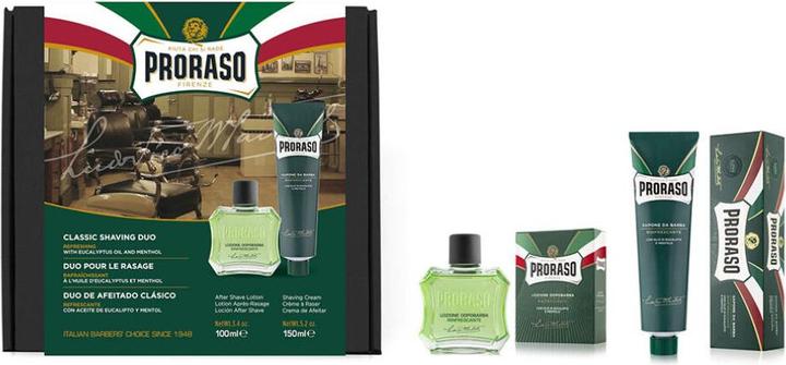Immagine prodotto Proraso Duo di rasatura classico verde (Lozione dopobarba, 100 ml)