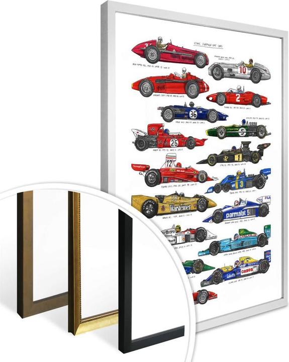 Produktbild Trenddeko Rennautos (24 x 30 cm)