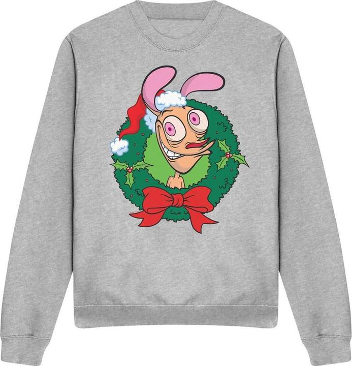 Ren & Stimpy Sweatshirt weihnachtliches Design (XXL)
