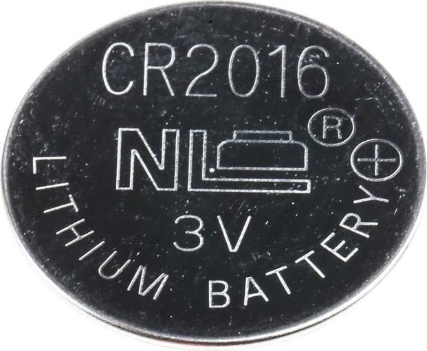 Rs Pro CR2016, pila a bottone LiMnO2 Ø 20mm, 3V / 90mAh (5 pz., CR2016, 90 mAh)