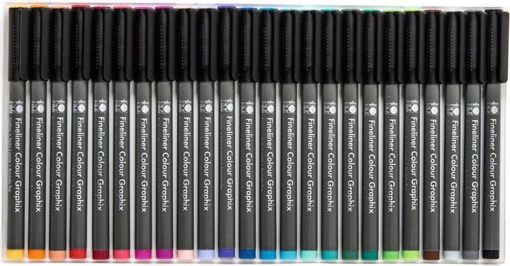 Actual product image Marabu Fineliner Graphix Hypnotize 0.5 mm, 24 pieces (Black, 24 x)