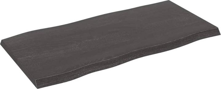 Actual product image VidaXL Tischplatte 100x50x4 cm Massivholz Eiche Behandelt (100 x 50 x 4 cm)