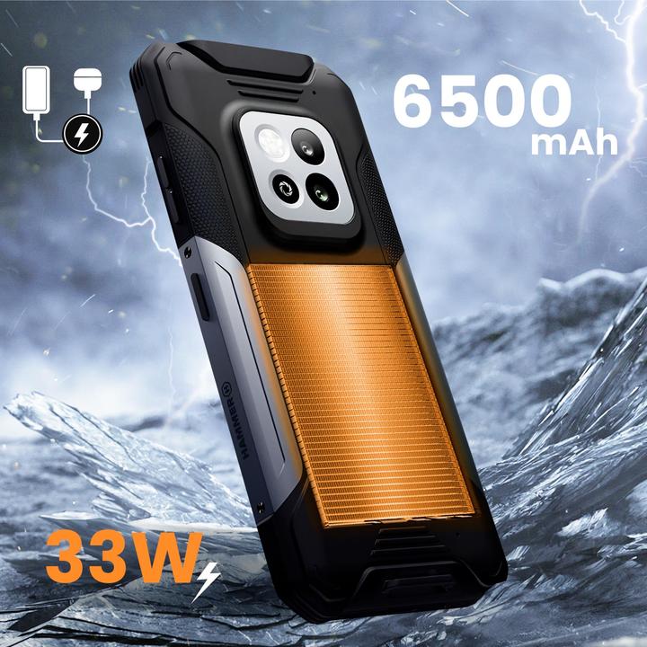 Actual product image Myphone Construction 2 5G (2 GB, Black, 6.58", SIM + eSIM, 5G)