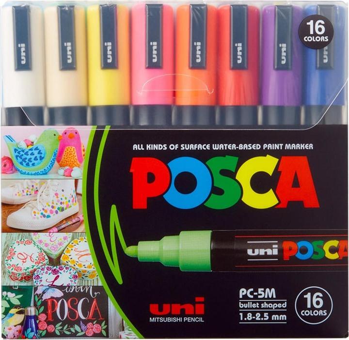 Produktbild Posca Marker PC-1M (Assortiert, 0.70 mm, 16 x)