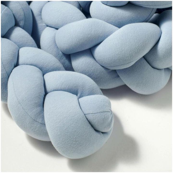 Image du produit nordic coast company Serpent de lit tressé Bleu clair OE