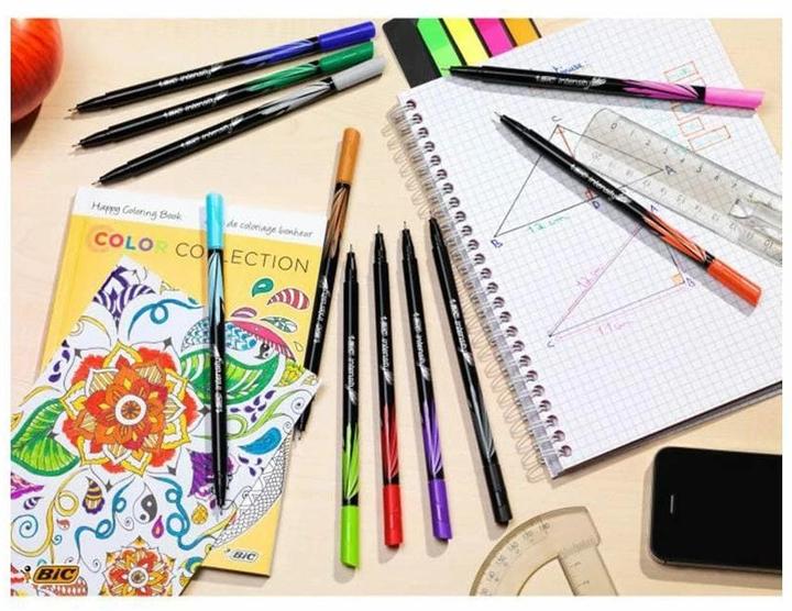 Actual product image Bic Fineliner Intensity Fineliner 0.4 mm, Multicolor (Multicoloured, 4 x)