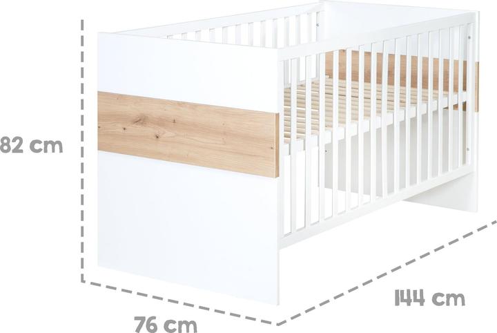 Image du produit Roba Set de chambre d'enfant Lion (Unité de changement, Lit de bébé, Armoires pour enfant)