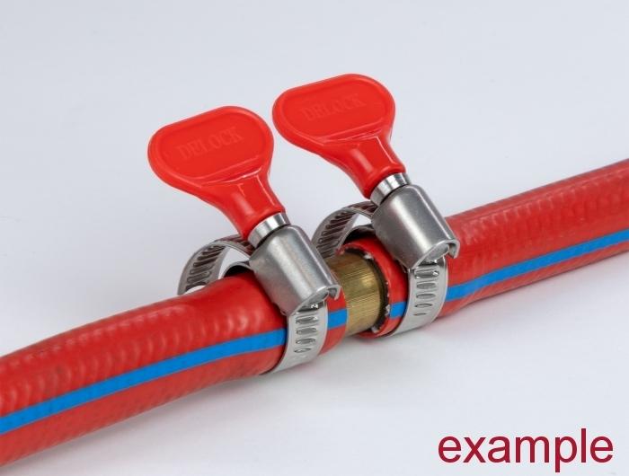 Actual product image Delock Hose clamp with wing nut 32