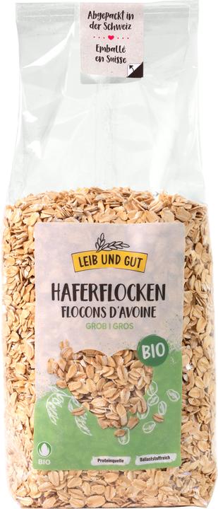 Image du produit Leib und Gut Bio Hafer Flocken grob 500 g (500 g)