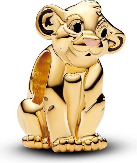 Pandora Disney Der König der Löwen Simba Charm (Emaille, Vergoldete Metalllegierung)