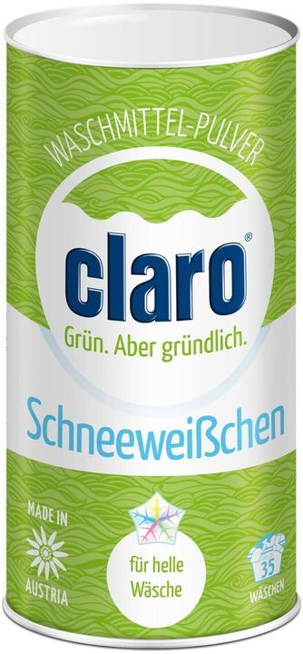Produktbild Claro Pulverwaschmittel Öko Schneeweisschen 1 kg (35 Waschgänge, Waschpulver)