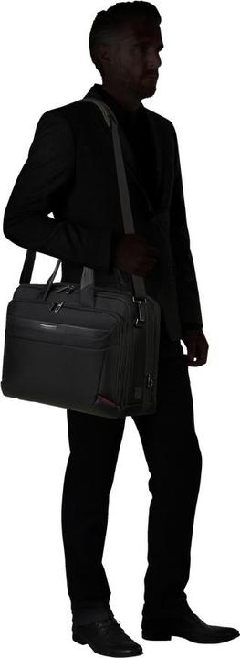 Actual product image Samsonite Pro-DLX6 shoulder bag 17.3 inch, black (17.30", Universal)