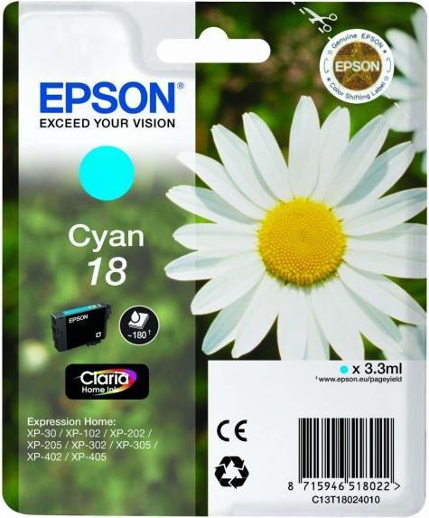 Produktbild Epson Claria Home Ink Cyan 18 (C)