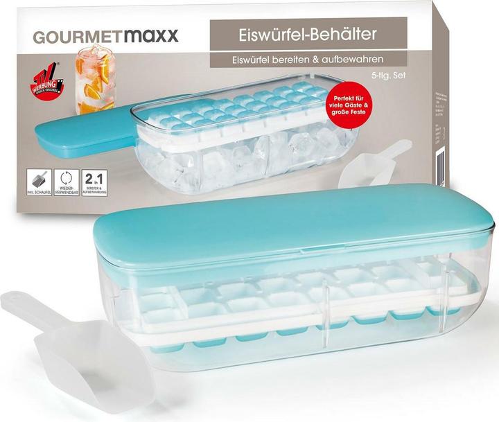 Produktbild Gourmetmaxx Eiswürfelbehälter Türkis