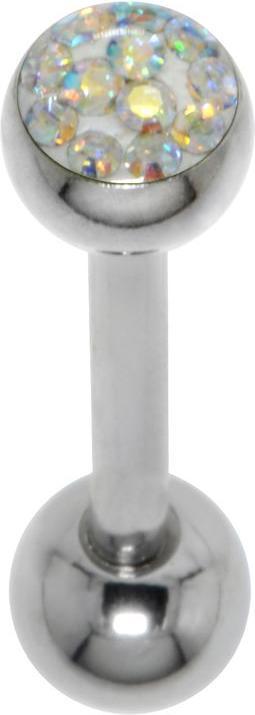 Bijouteria Zungenpiercing (Epoxiharz, Kristall, Chirurgenstahl 316L)