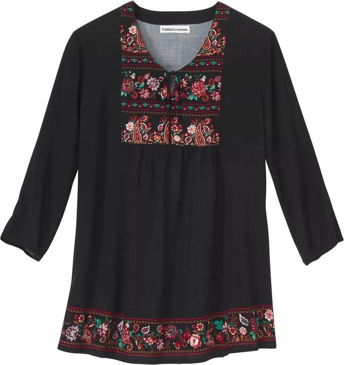 Atlas For Women Modische Bluse im FolkLook