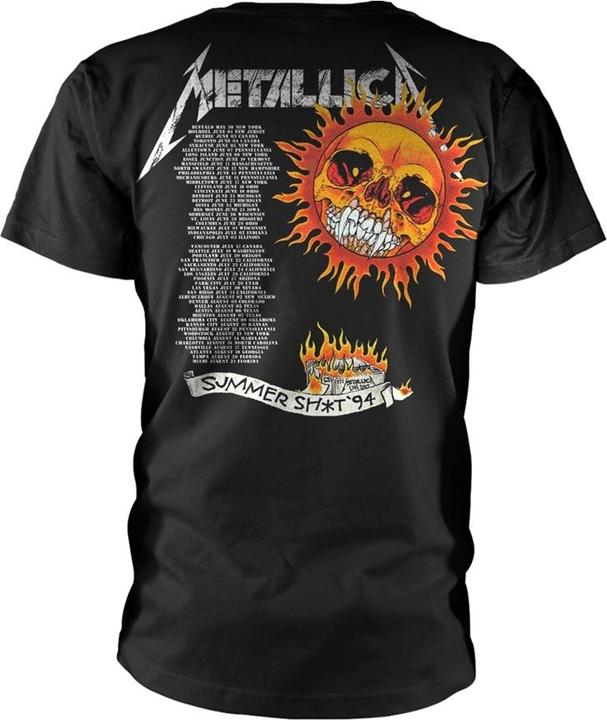 Actual product image Metallica Flaming Skull Tour 94 (S)